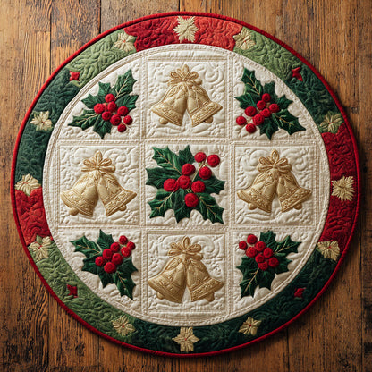 Jingle of Joy CW0809051CL Quilted Round Mat