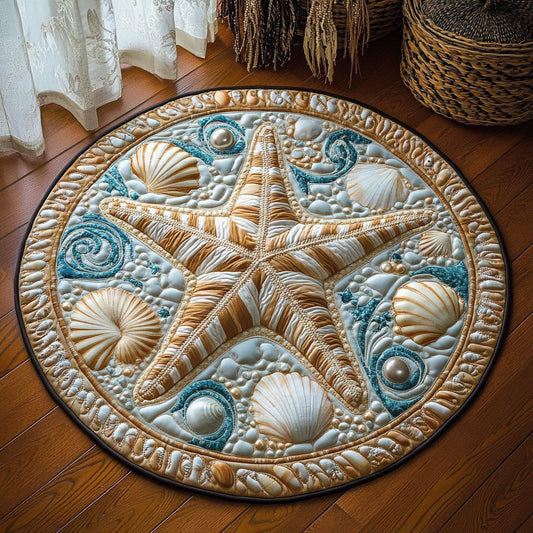 Coastal Bloom WY3007048CL Quilted Round Mat