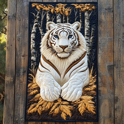 Majestic White Tiger WJ2904024CL Quilted Table Runner