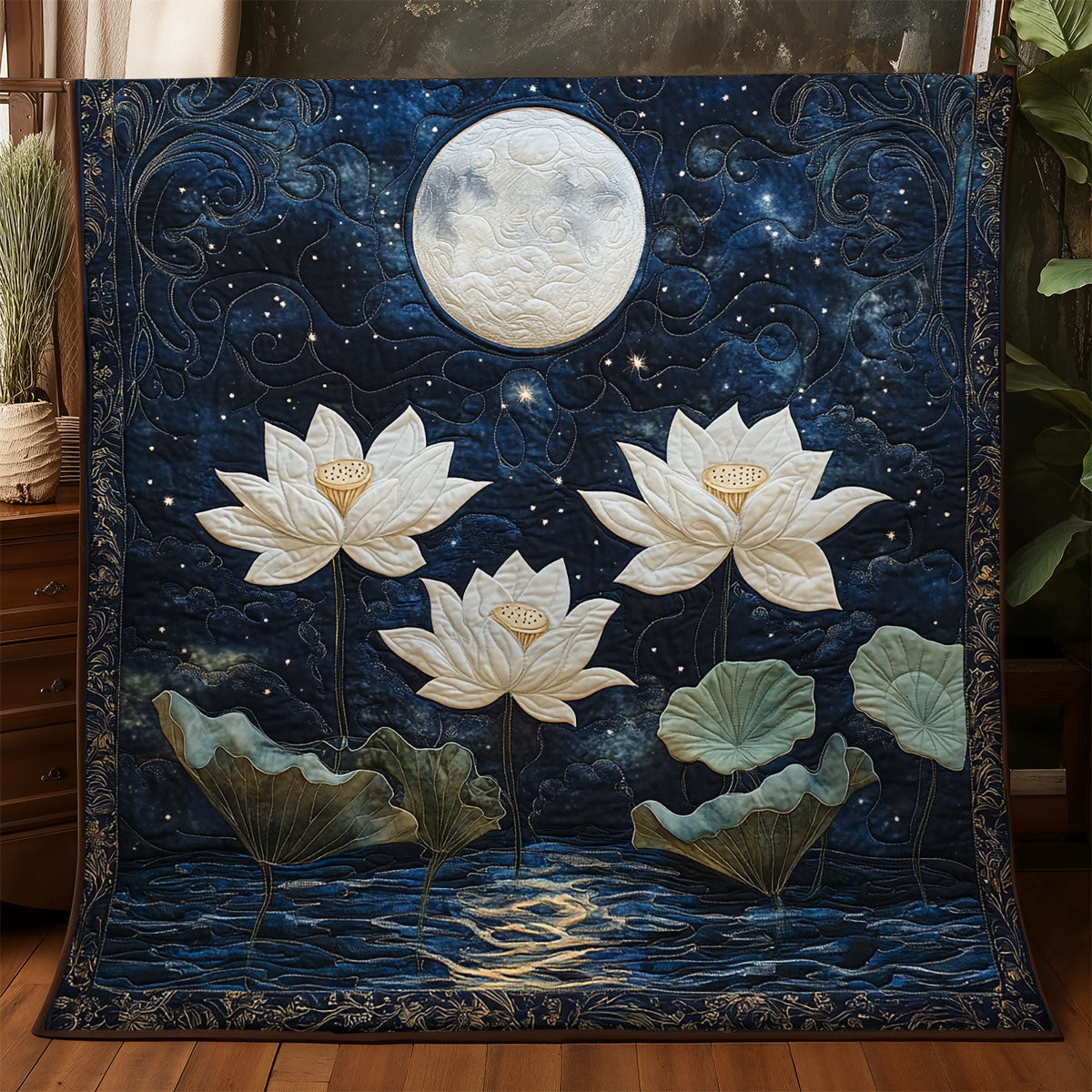 Lotus Flower WX1905031CL Quilt