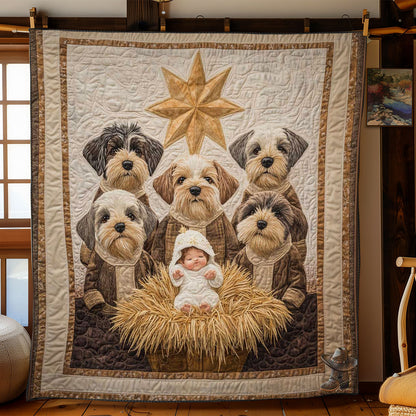 Starry Miniature Schnauzers WN0711013CL Quilt