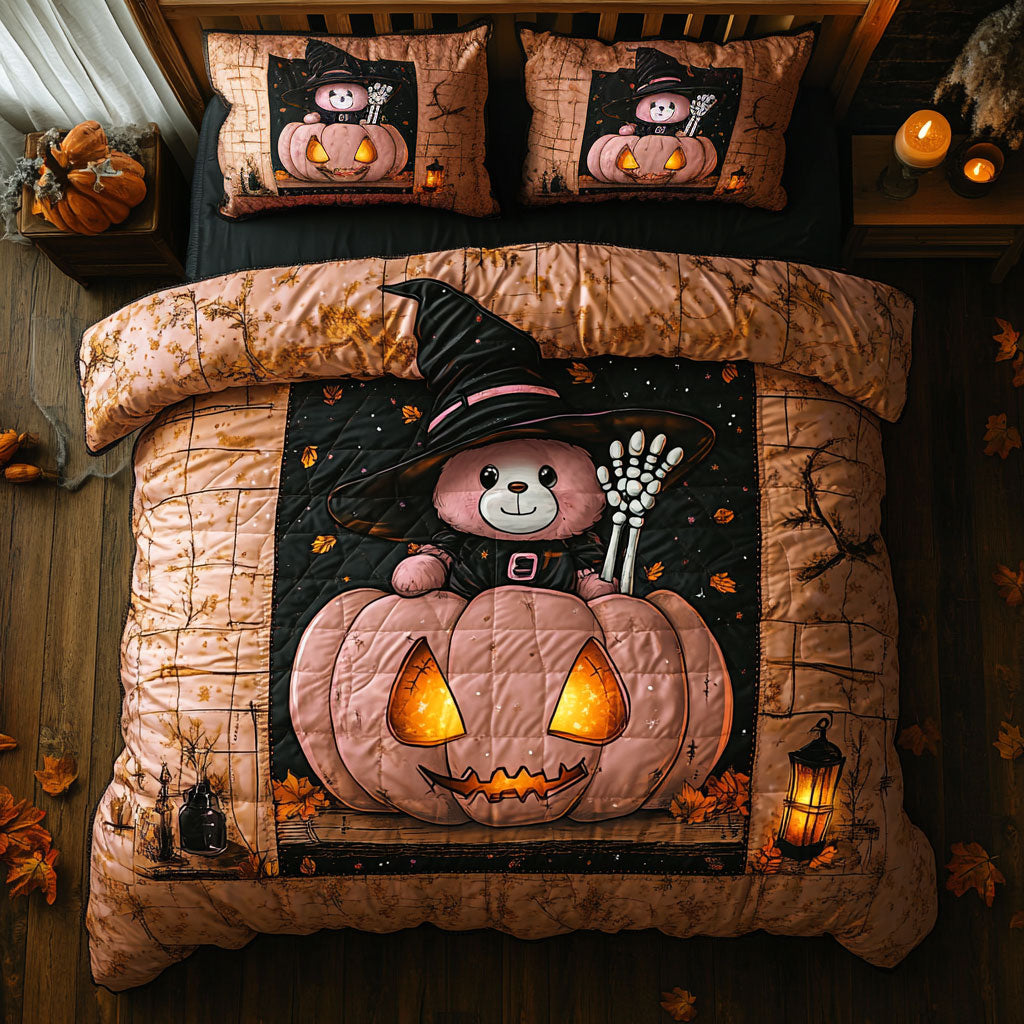 Moonlit Petal Teddy Bear WN1208054CL Duvet Cover Set