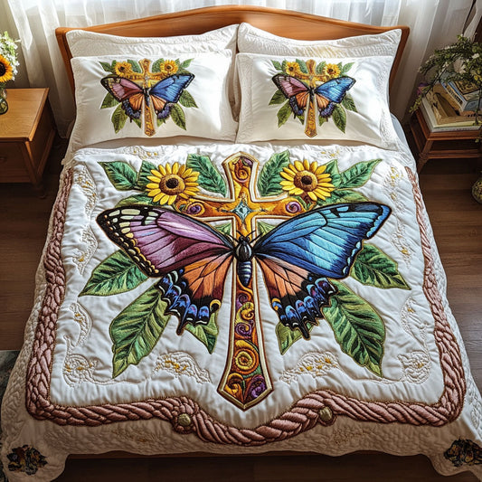 Butterfly Cross WN2508023CL Duvet Cover Set