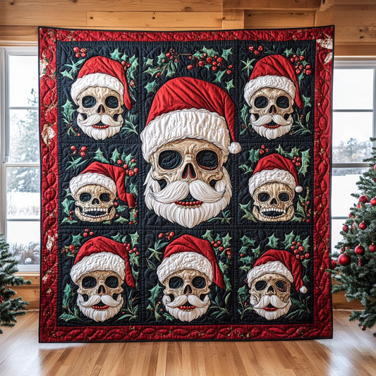 Skull Christmas CW0810042CL Quilt