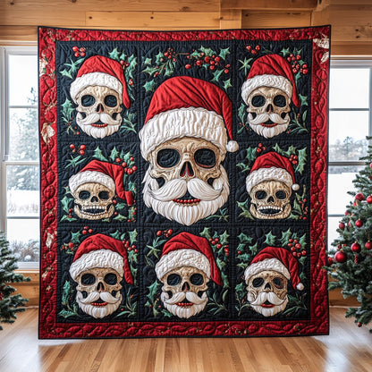 Skull Christmas CW0810042CL Quilt