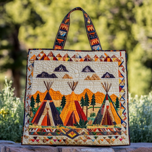 Wild Teepee WN2209095CL Quilted Tote Bag