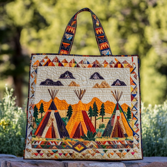 Wild Teepee WN2209095CL Quilted Tote Bag