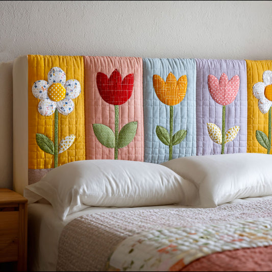 Spring Palette CP2912042CL Quilted Headboard Slipcover