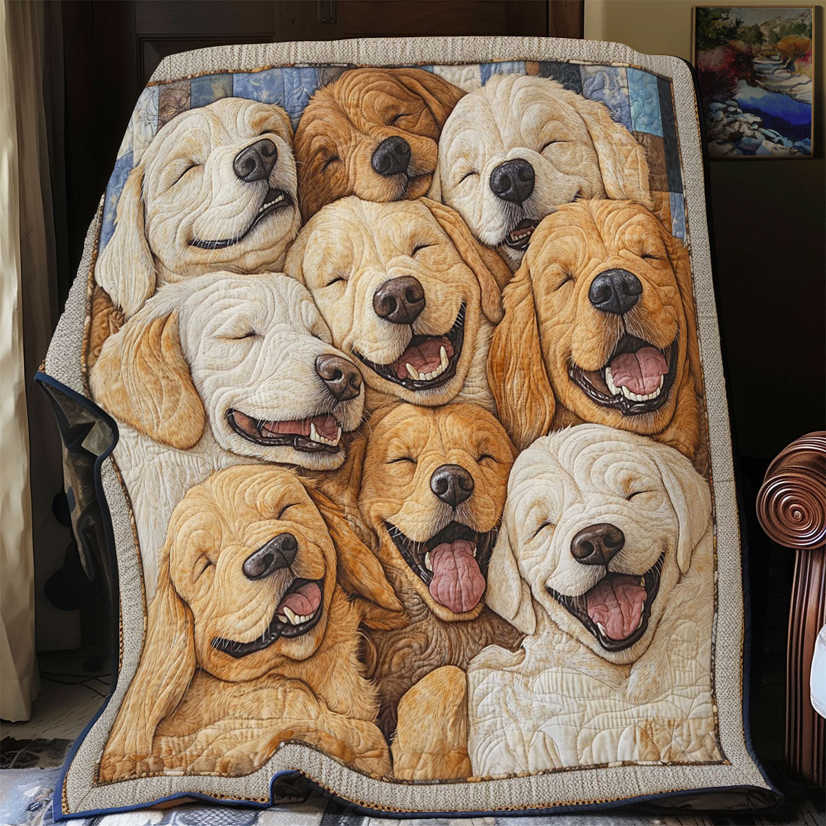 Puppy Joy CP3006021CL Quilt