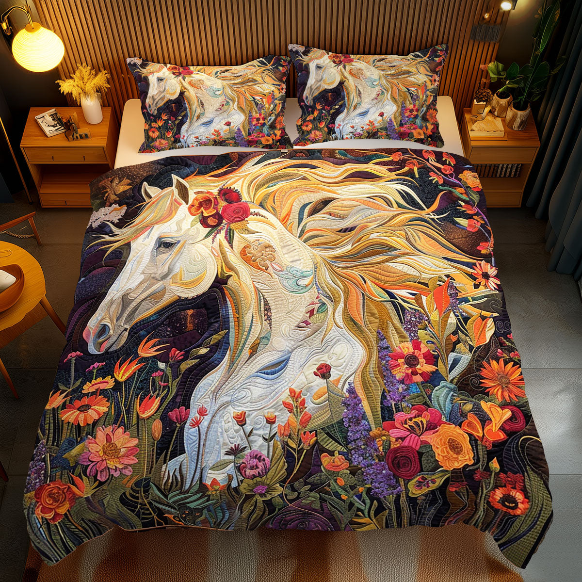 Flower Horse WJ2611038CL Duvet Cover Set