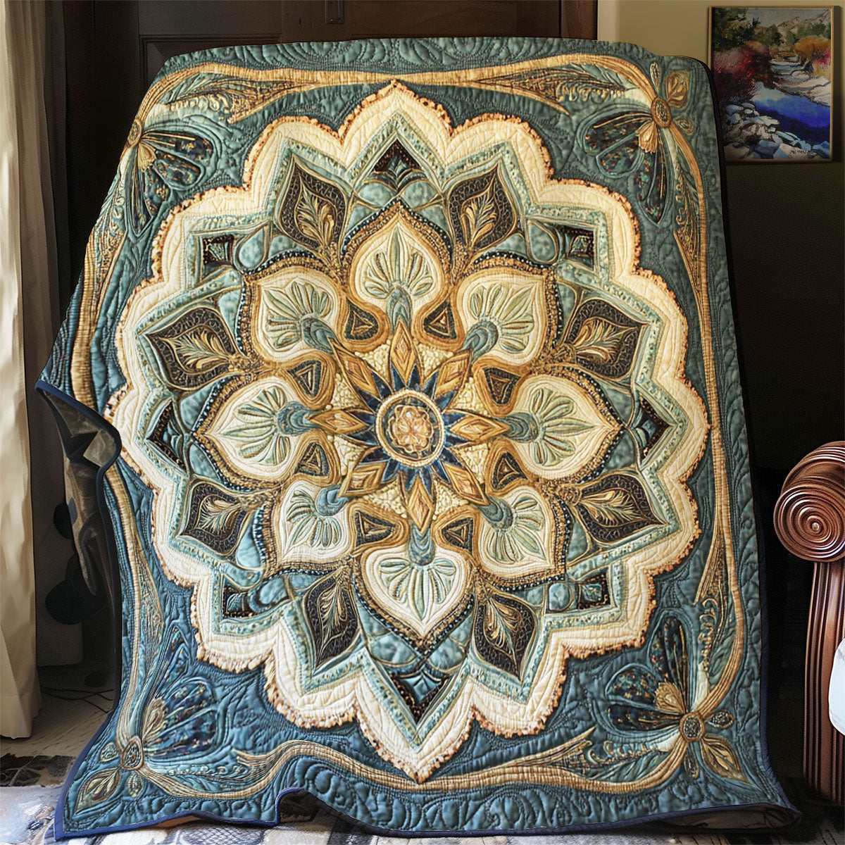 Royal Flower WY2702111CL Quilt
