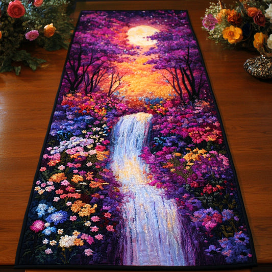 Moonlit Bloomfall CP1405027CL Quilted Table Runner