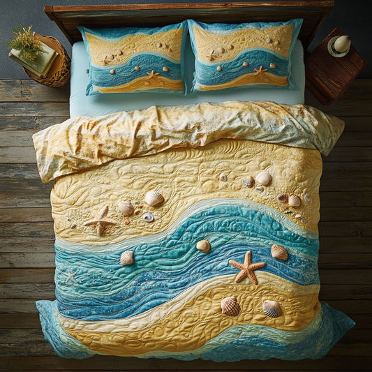 Coastal Seashell WY0406003CL Duvet Cover Set