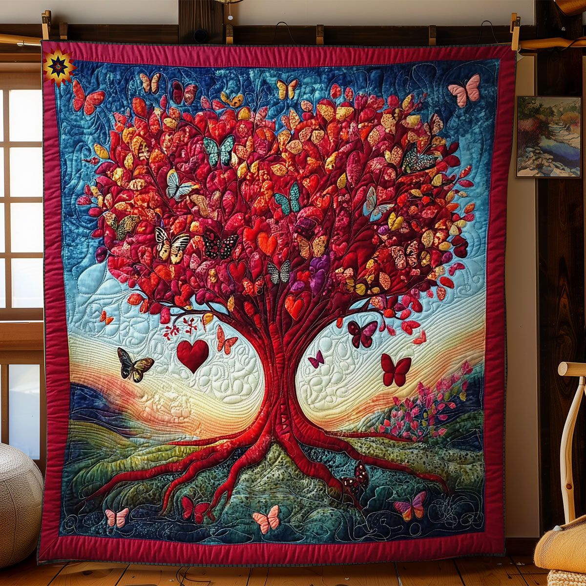 Valentine Tree Of Life WY2312072CL Quilt