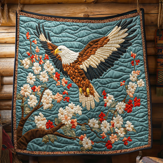 Eagle In Blossom Sky WY0307035CL Quilt