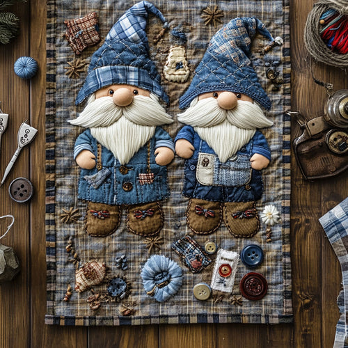 Button Beard Gnome WN1406037CL Quilted Table Runner