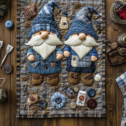 Button Beard Gnome WN1406037CL Quilted Table Runner