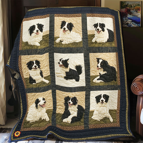 Friendly Border Collie  WX2612035CL Quilt