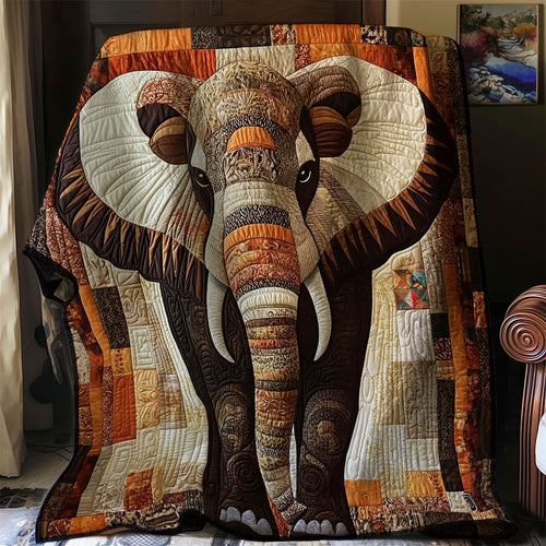 Majestic Elephant Mosaic WJ2112023CL Quilt