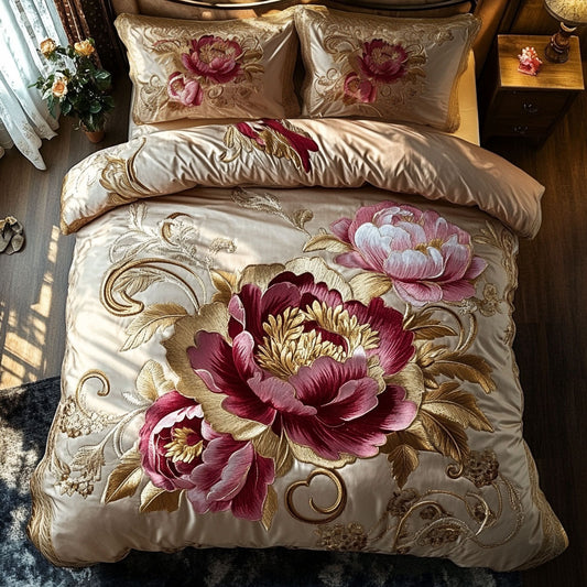 Ivory Peony Charm CW2509035CL Duvet Cover Set