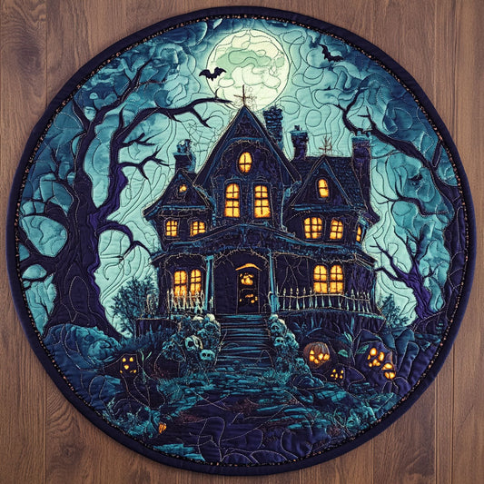 Bloodmoon Hollow WJ0508016CL Quilted Round Mat