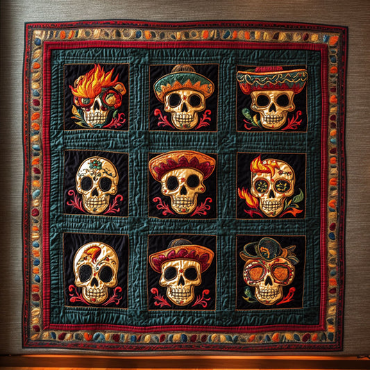 Rose Skull WN0609080CL Quilt