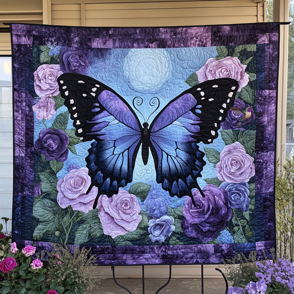 Purple Butterfly WU1810009CL Quilt