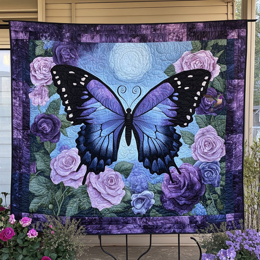 Purple Butterfly WU1810009CL Quilt