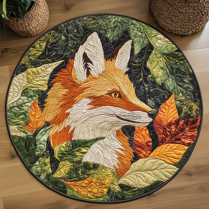Fox In Autumn WP2304012CL Quilted Round Mat