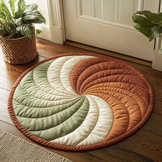 Minimalist Art CQ1205043CL Quilted Round Mat