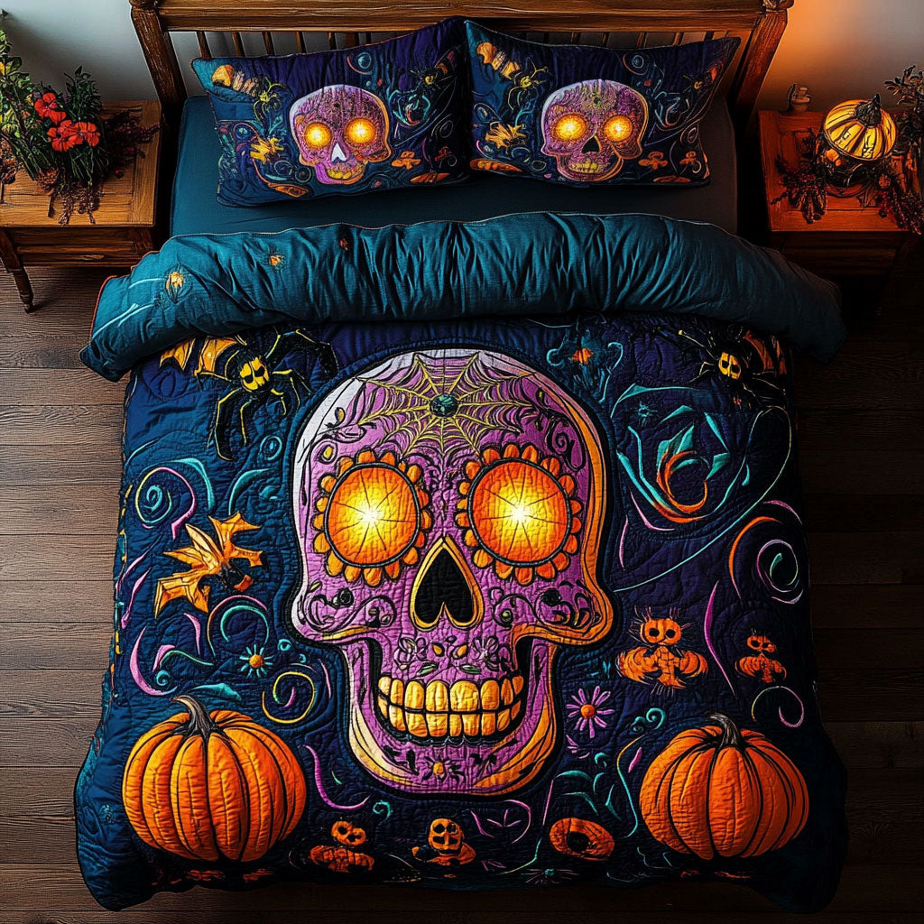 Gothic Sugar Skull Halloween WY0707056CL Duvet Cover Set