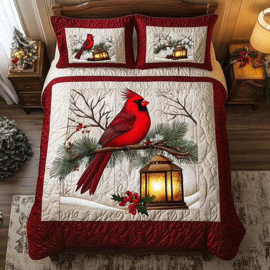 Cardinal on Pine CW0811007CL Duvet Cover Set