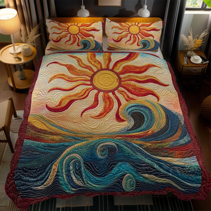 Swirling Sun And Surf WN1203126CL Duvet Cover Set