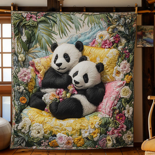Panda Bloom WN2805016CL Quilt