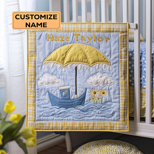 Umbrella Sky WN0108054CL Personalized Baby Quilt