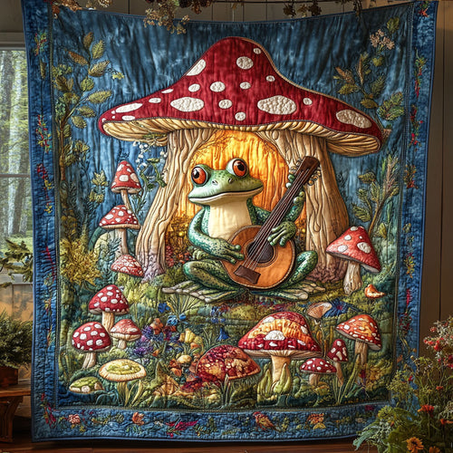 Mushroom Meadow Song WY0307080CL Quilt