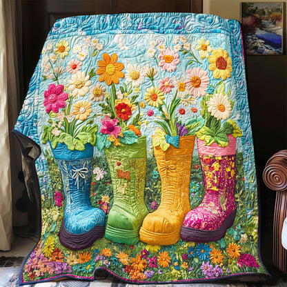 Boots Flower Garden WY1302024CL Quilt