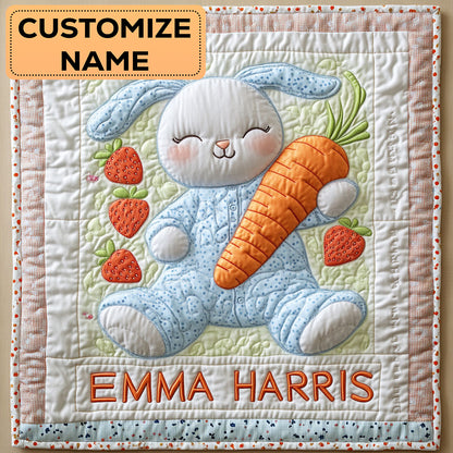 Dreamy Bunny CW3007026CL Personalized Baby Quilt