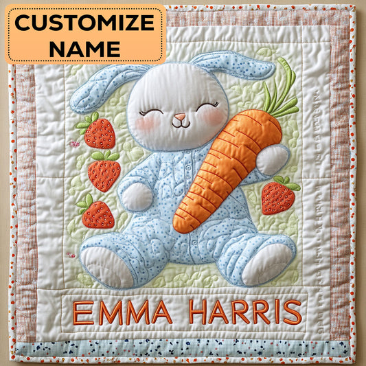 Dreamy Bunny CW3007026CL Personalized Baby Quilt