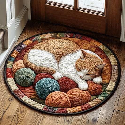 Cozy Cat CP1211034CL Quilted Round Mat
