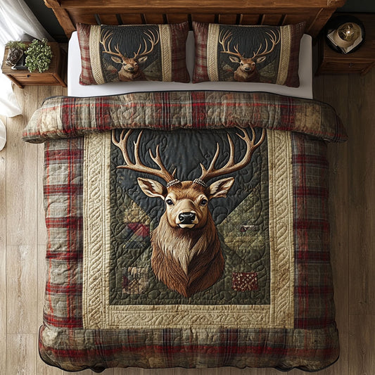 Vintage Deer CP1009049CL Duvet Cover Set