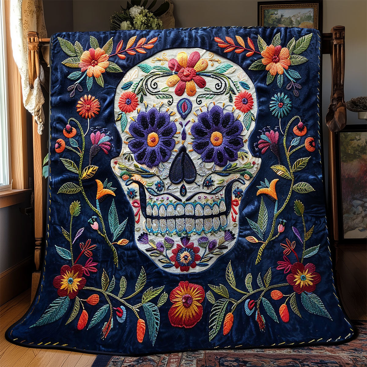 Sugar Skull WJ0401017CL Quilt