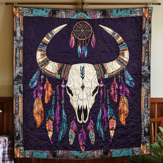 Dreamcatcher Cow Skull WP1012034CL Quilt