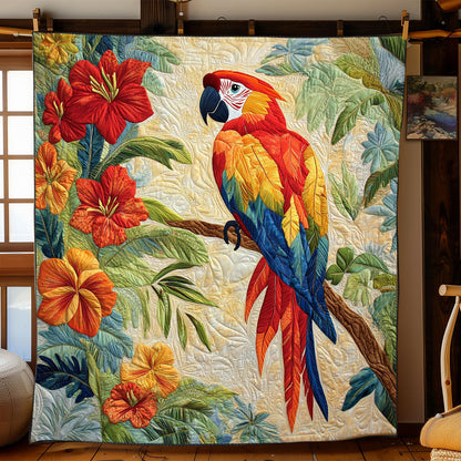 Scarlet Macaw Haven WJ0302025CL Quilt