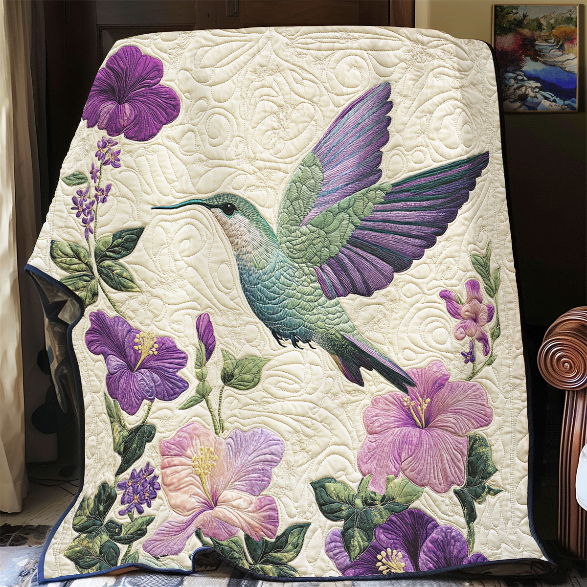 Hummingbird Garden Bloom WX1306019CL Quilt
