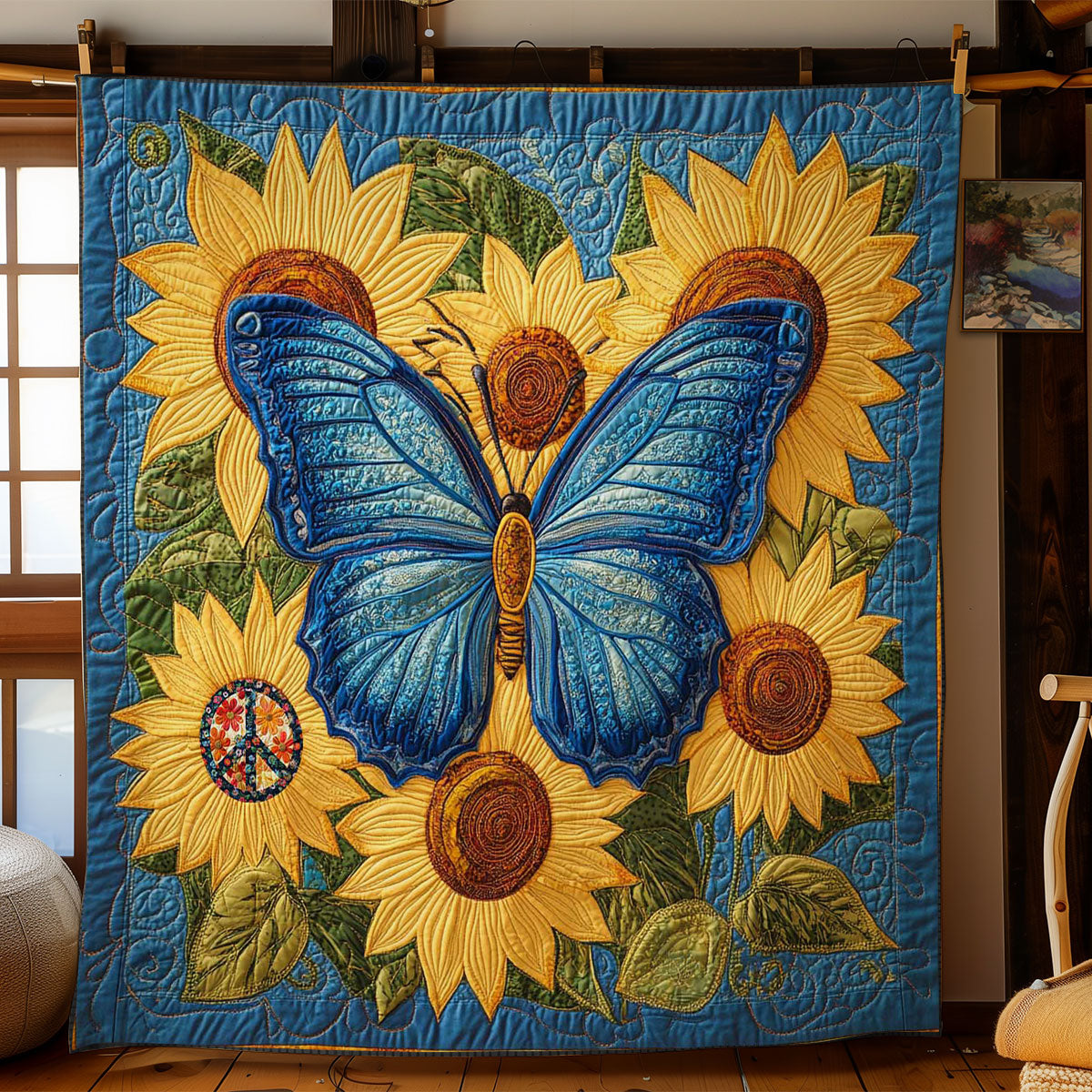 Sunlit Butterfly WN1511009CL Quilt