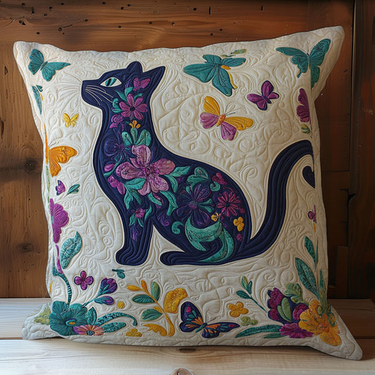 Cat Flower WY1102025CL Quilt Pillow Case