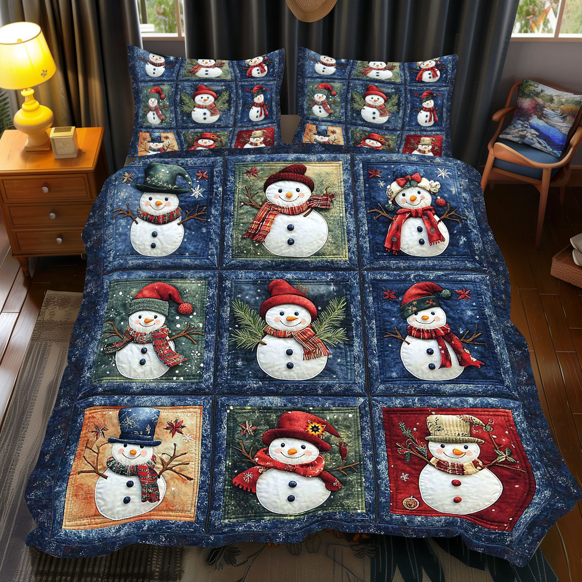 Snowman Christmas Costume WP2111018CL Duvet Cover Set