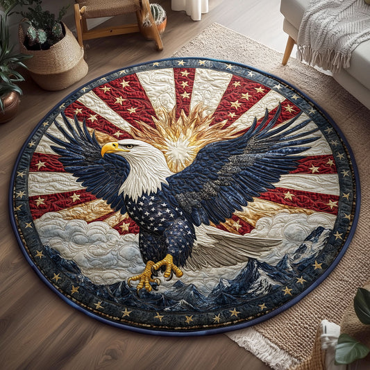 Majestic Eagle WX1005029CL Quilted Round Mat