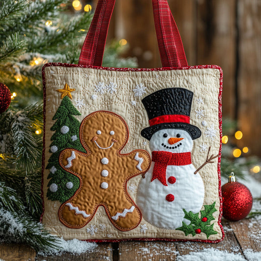 Cozy Bless Gingerbread WN0411015CL Quilted Tote Bag